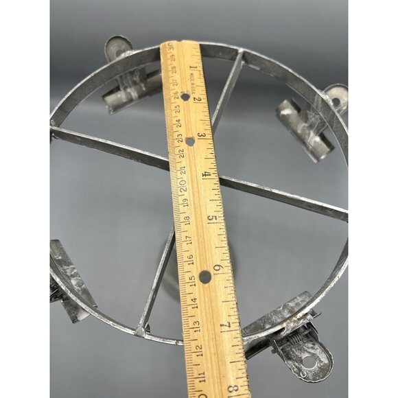 Vtg Sima Galvanized Steel Carousel Turn Rack Ticket Holder Note Jewelry Display - Picture 5 of 10